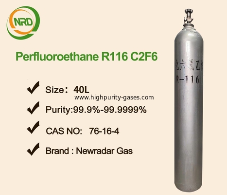 R116 Refrigerant Fluorocarbon Nontoxic Filled In 500L Cylinder