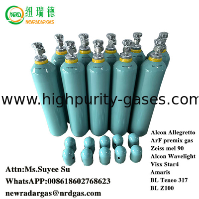 2025 Premix ArF gaz pour B&L Teneo 317 cylindre 20L Din 8 Argon néon F2